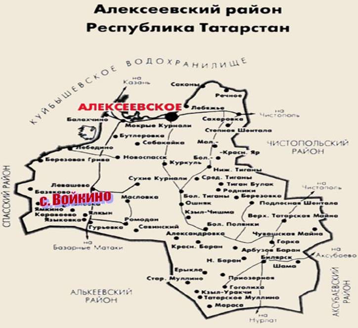 Кубассы чистопольский район карта